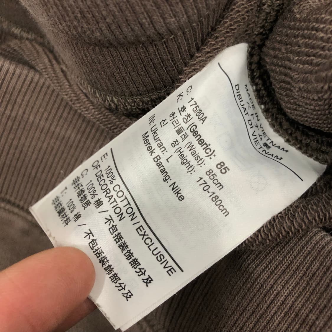 나이키 스우시 브라운 트레이닝 스웻 조거 팬츠 상품이미지6