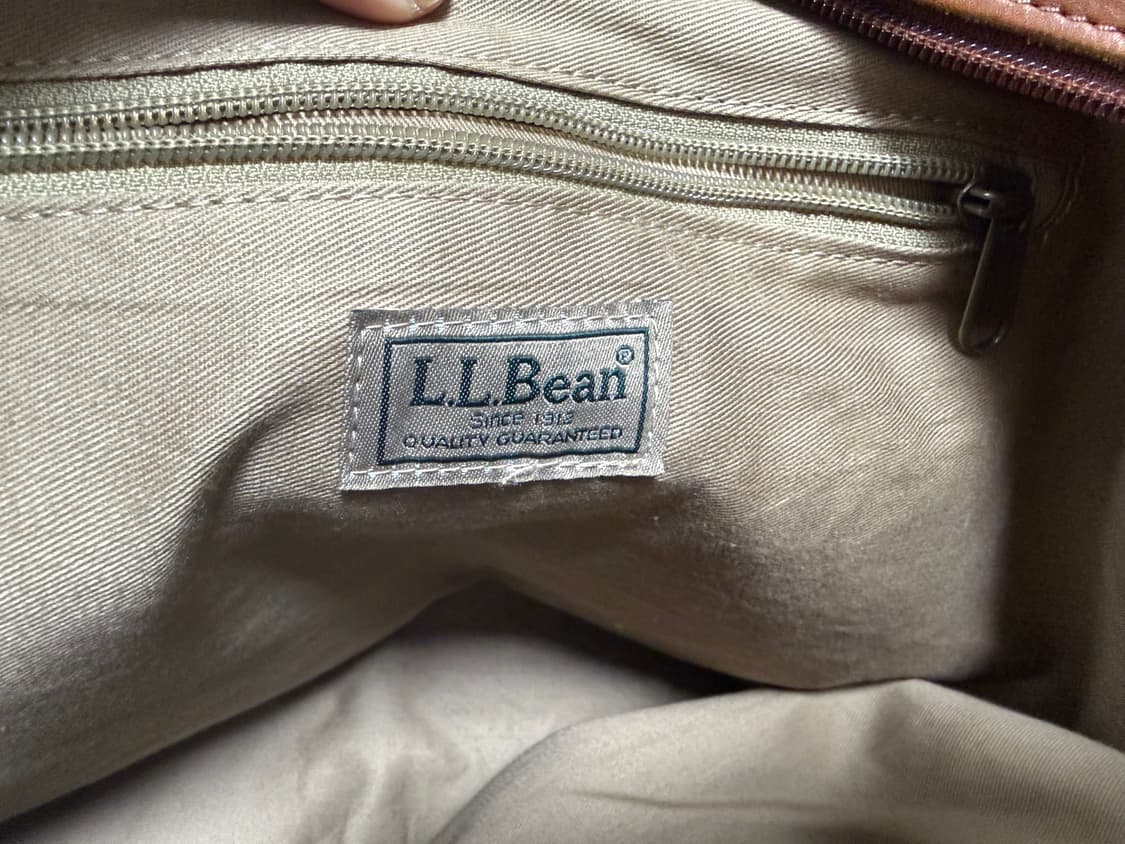 (OS)엘엘빈 레더 라지 토트백 브라운 상품이미지7