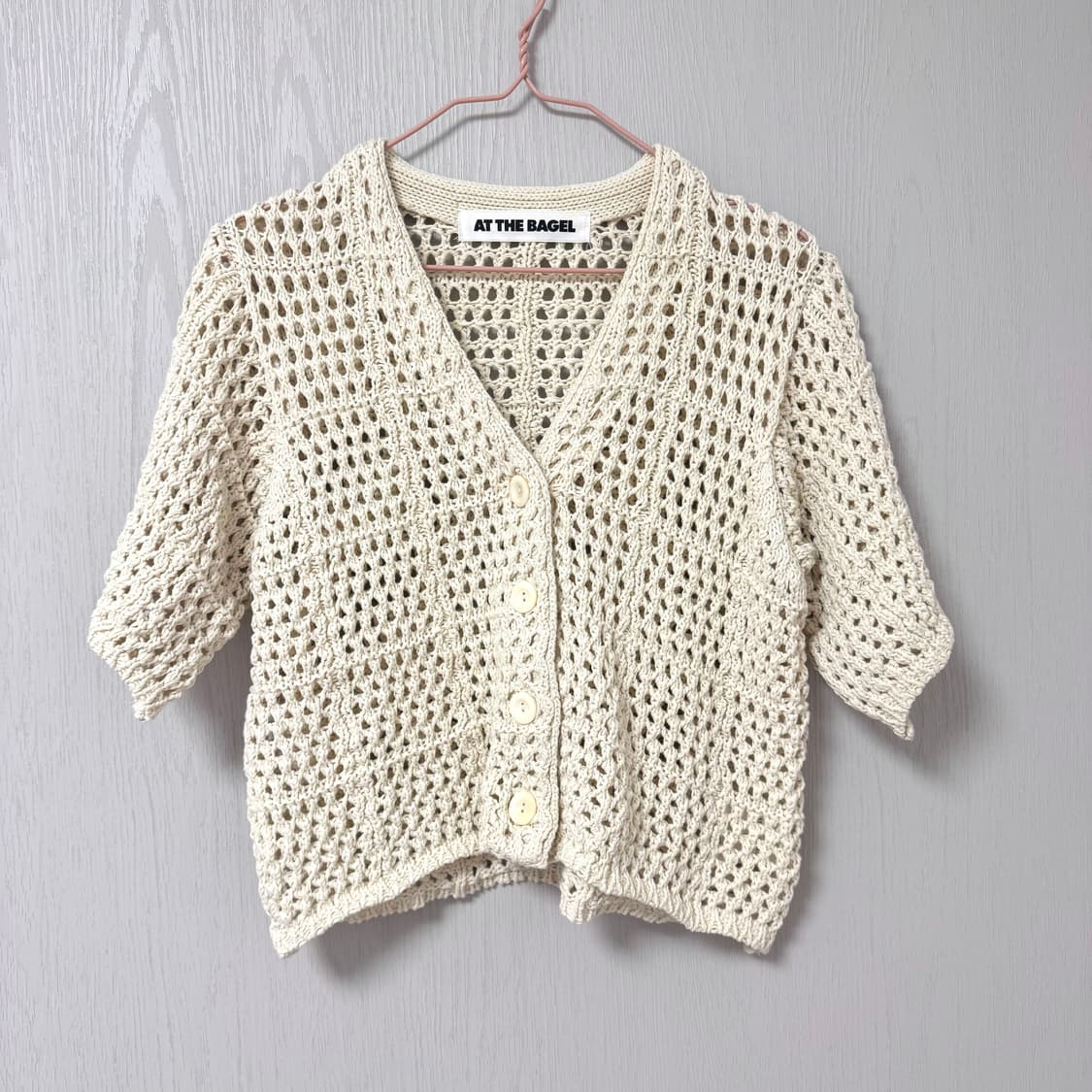 엣더베이글 크로쉐 니트 상품이미지1