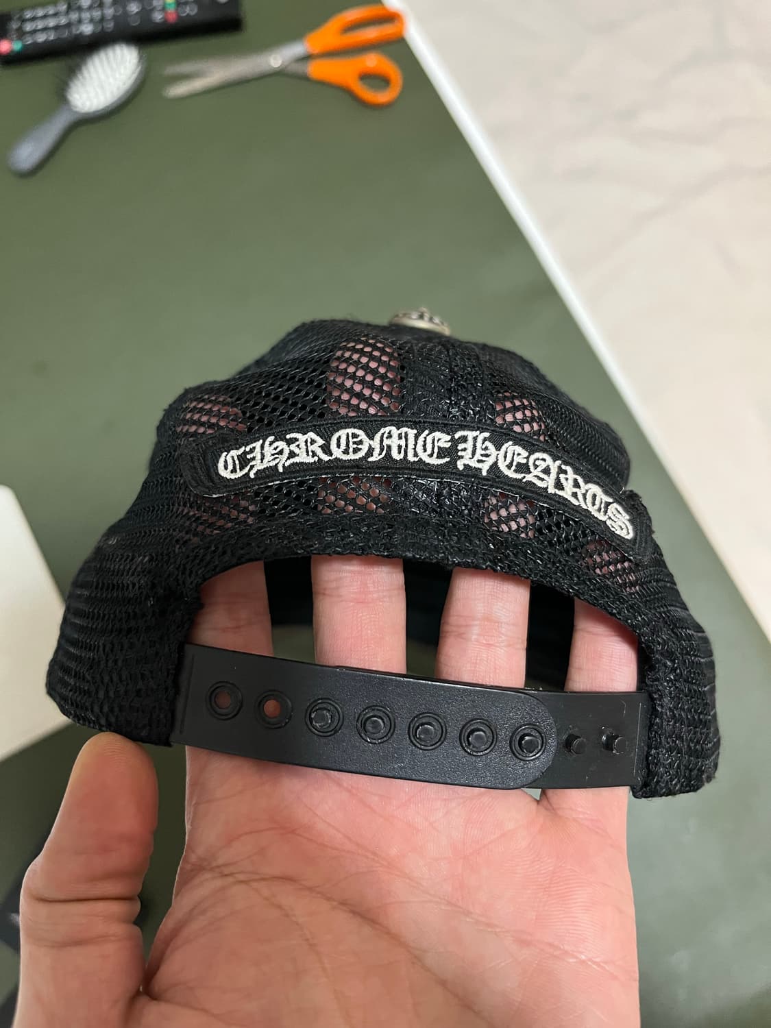 크롬하츠 세메터리 킹타코 메쉬 트러커 캡 모자 카모 OS 상품이미지9