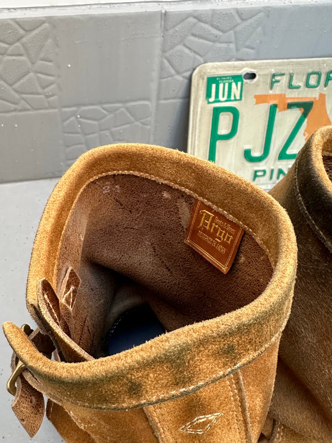 [아르고] •Kudu Suede Engineer Boots 상품이미지5