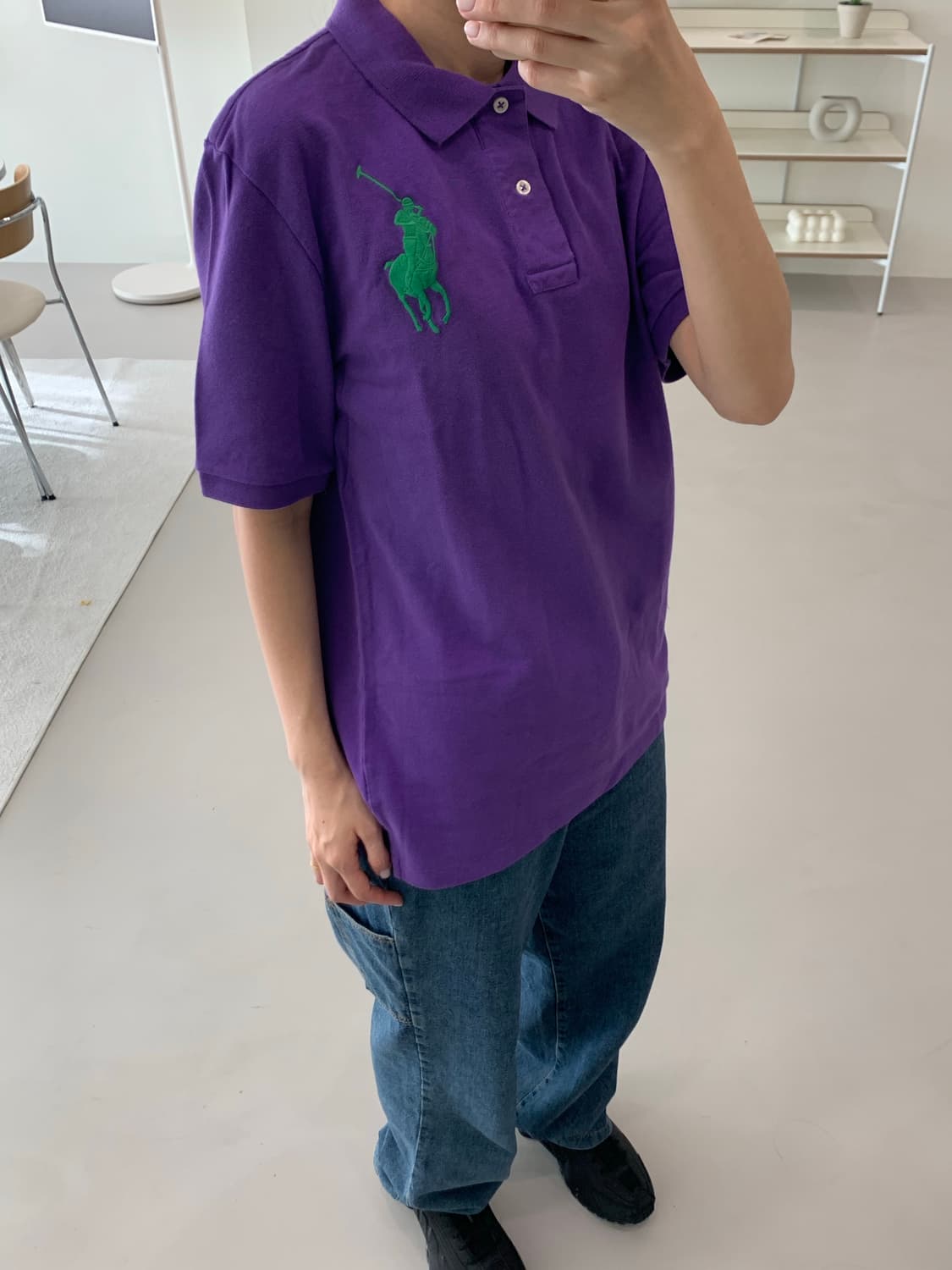 폴로 랄프로렌 보이즈 빅포니 반팔 카라티 XL(20) 상품이미지5