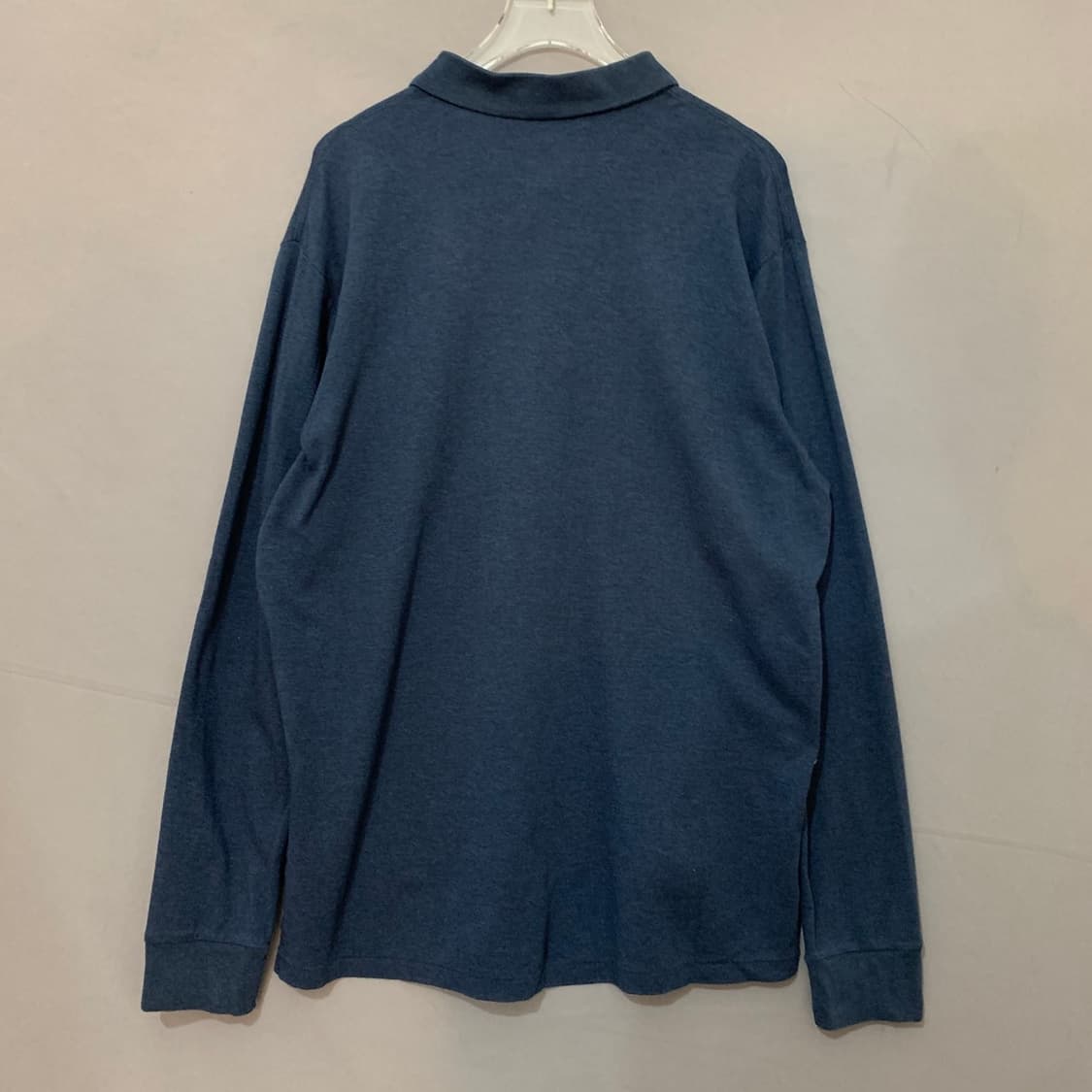 L 폴로랄프로렌 피마 소프트 터치 스웨이드 배색 PK 긴팔 카라티 상품이미지2