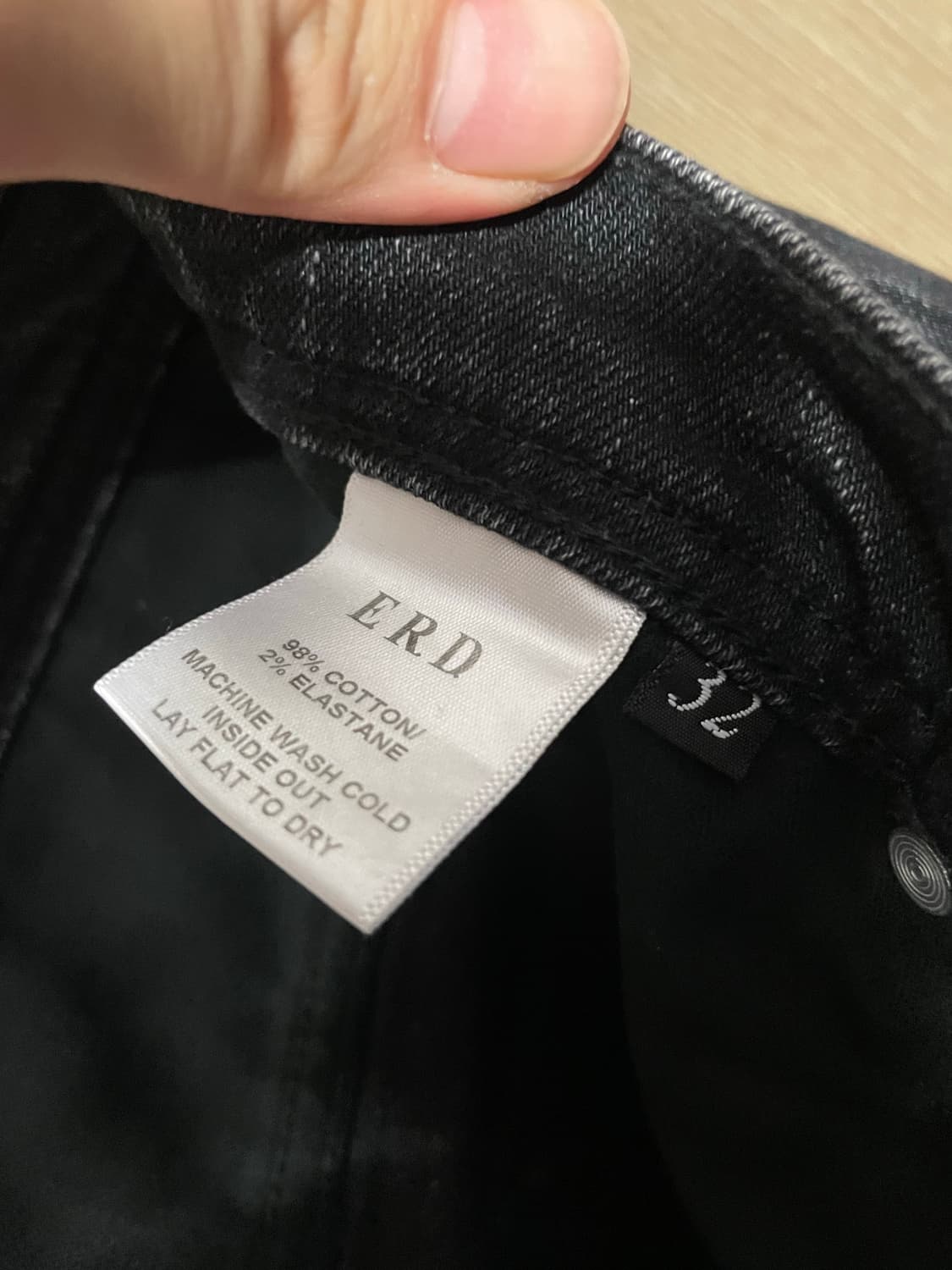 ERD 앙팡리쉬데프리메 블랙 데님 진 상품이미지3