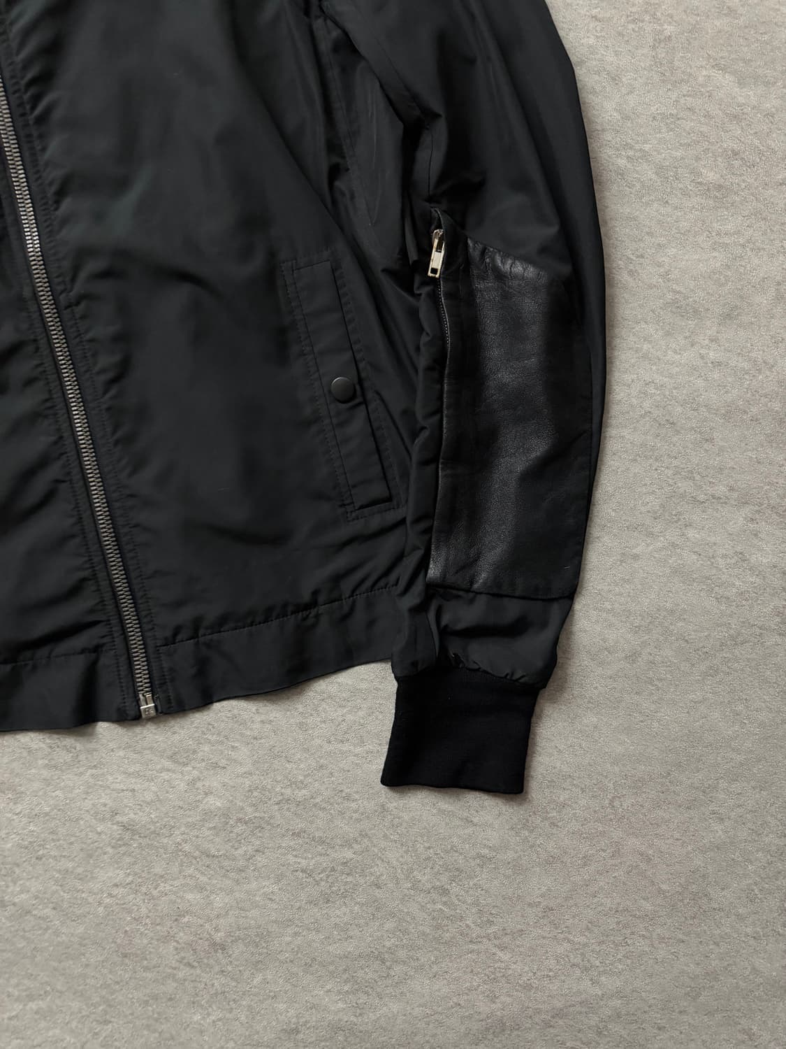 릭오웬스 하이넥 사선 플라이트 자켓 상품이미지6