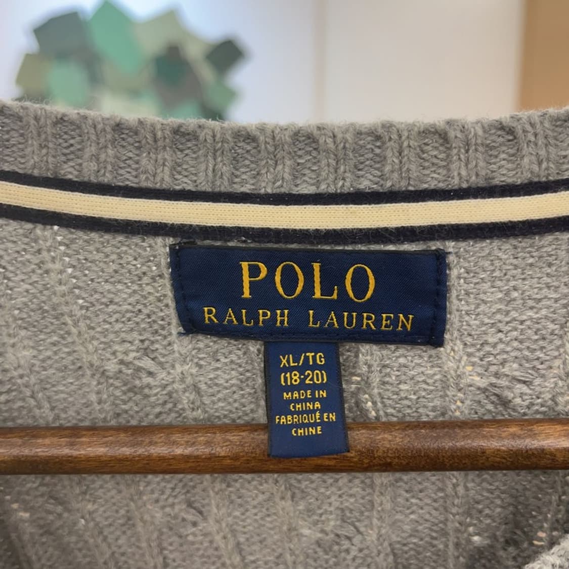 폴로 랄프로렌 여리 모던 꽈배기 케이블 니트 XL C07243 상품이미지5