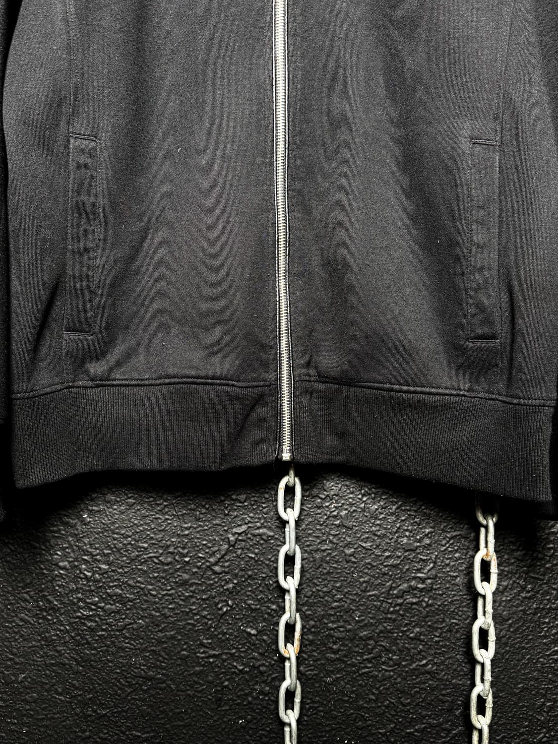 Black high-neck 2-strap zip-up jacket 상품이미지7
