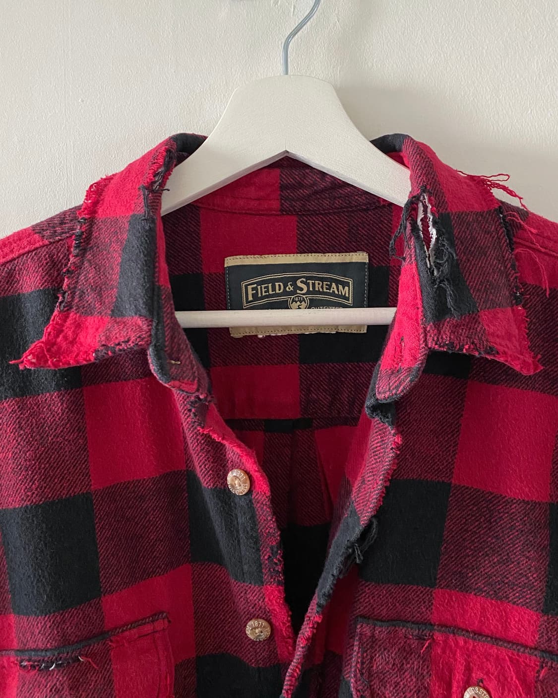 필드앤스트림 디스트로이드 버팔로 체크 플란넬 셔츠 상품이미지3