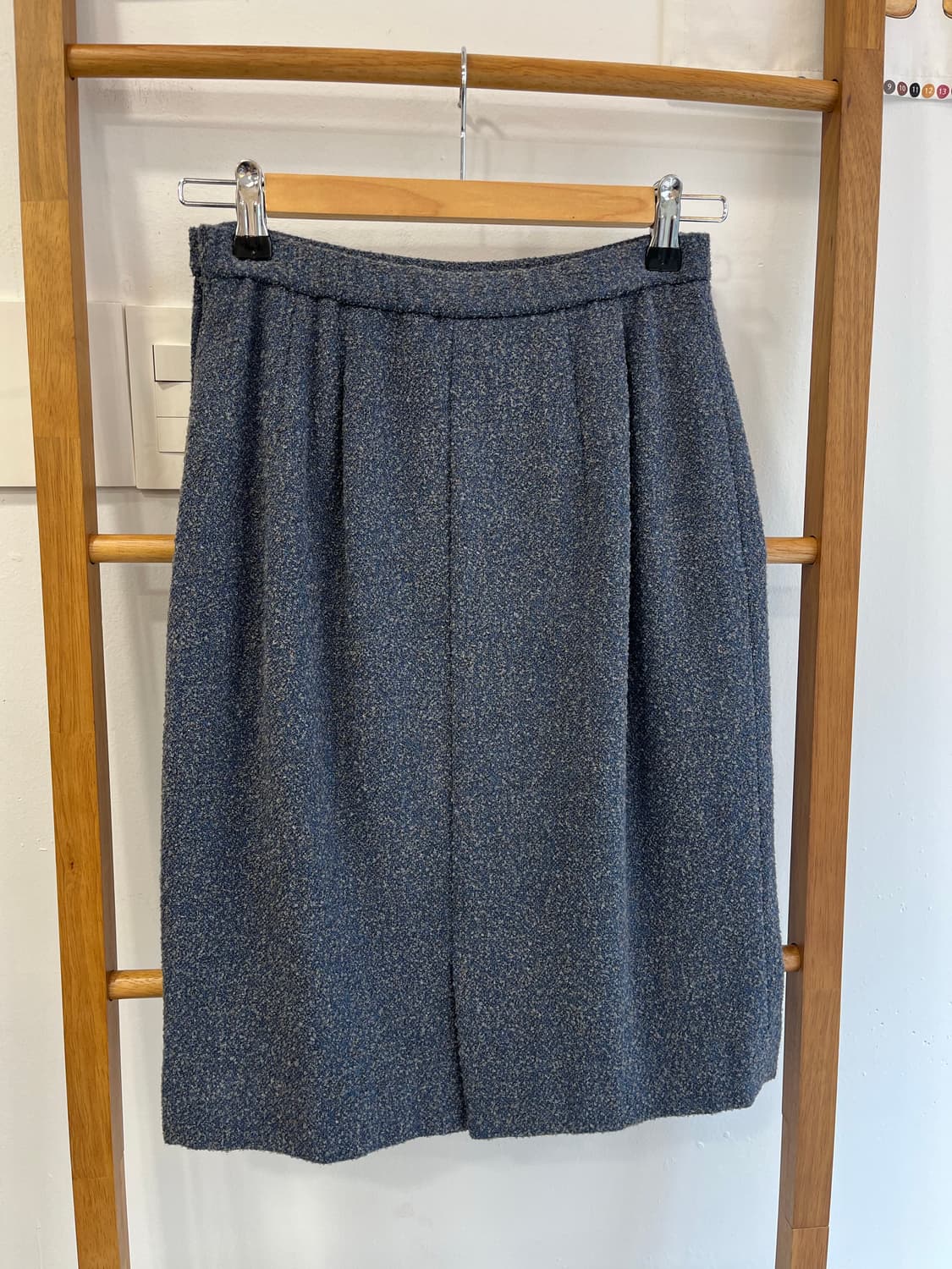 Chalet Blanc 울 블렌드 블록 체크 셋업 (자켓+스커트) 상품이미지5