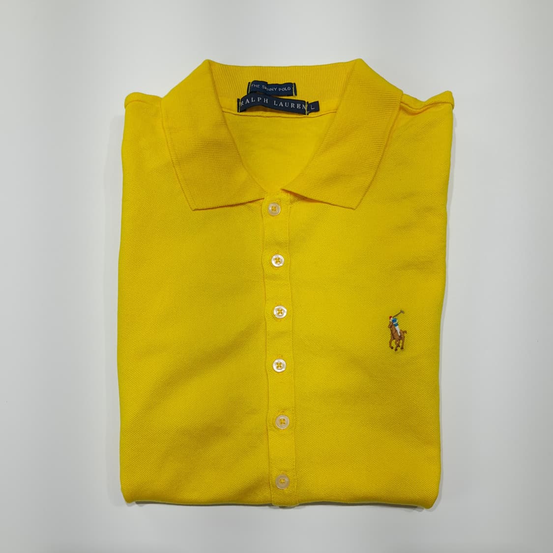CK024 L 폴로 00s 일본판 멀티포니 옐로우반팔  티셔츠 상품이미지9