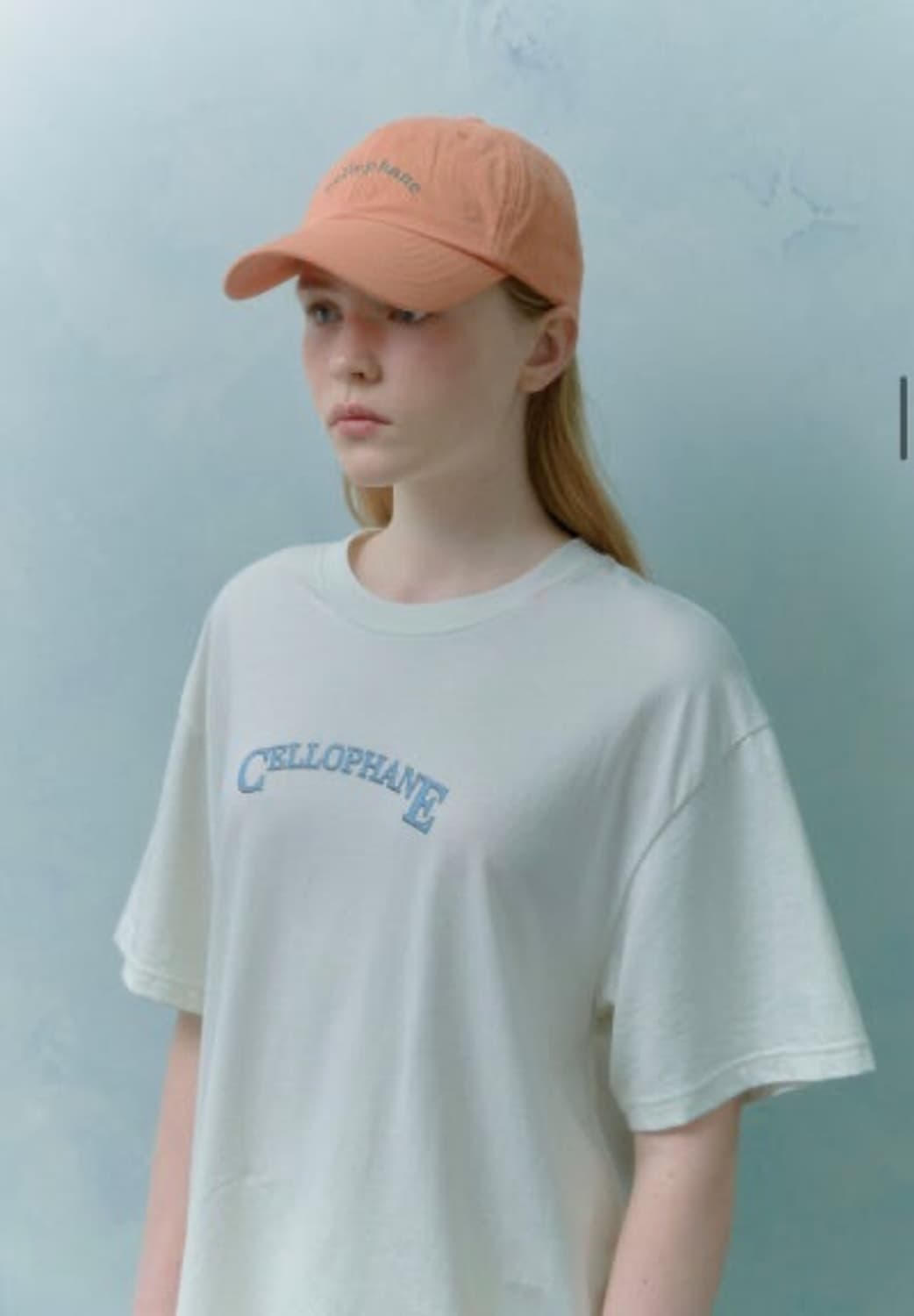 셀로판 볼캡 살구 오렌지 상품이미지5