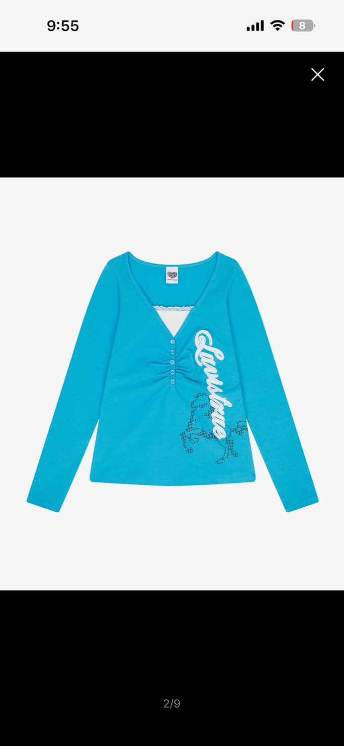 러브이즈트루 EL HORSE SLIM-FIT TEE(BLUE) 상품이미지2
