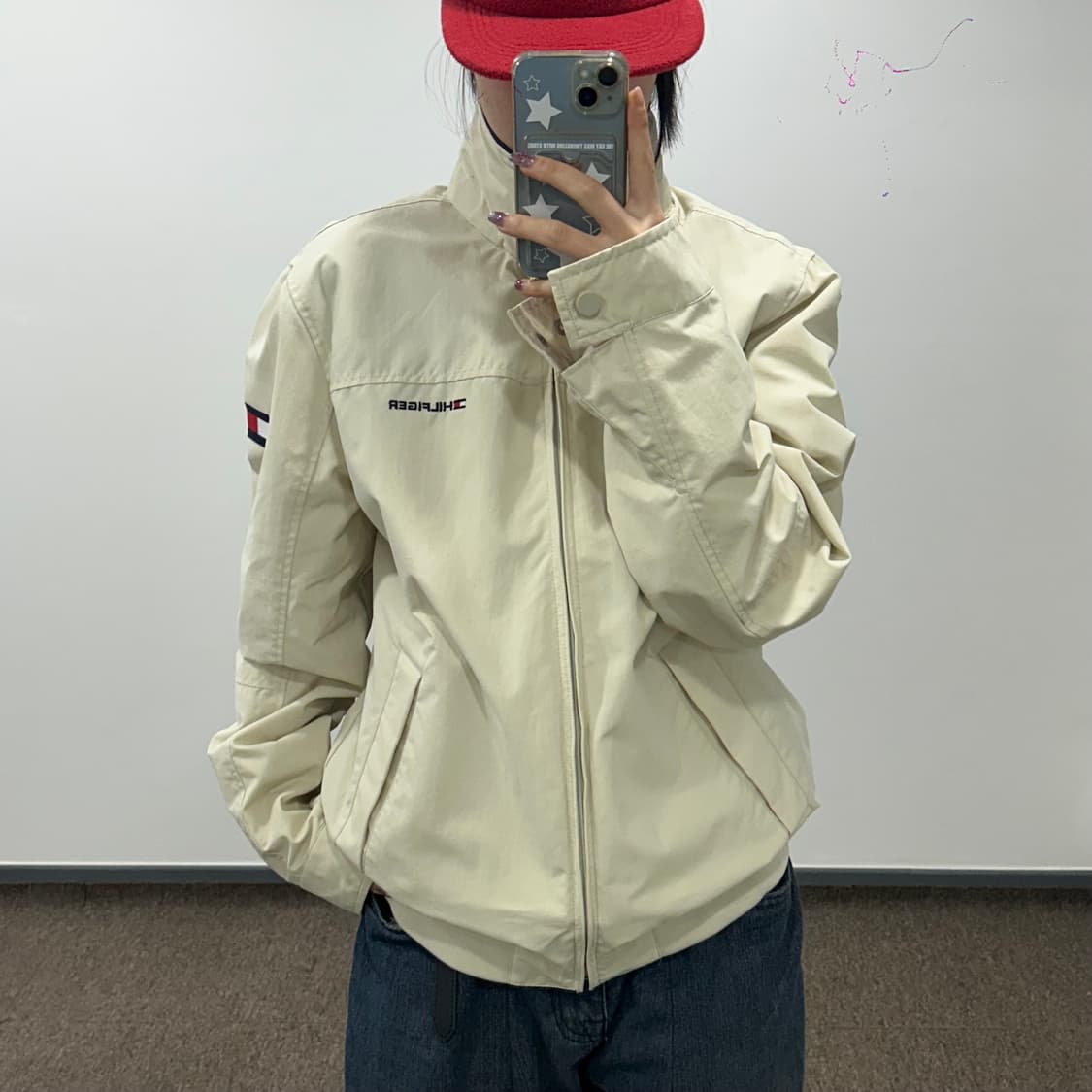 Tommy hilfiger 타미힐피거 사이드&넥 포인트 아이보리 자켓 상품이미지1