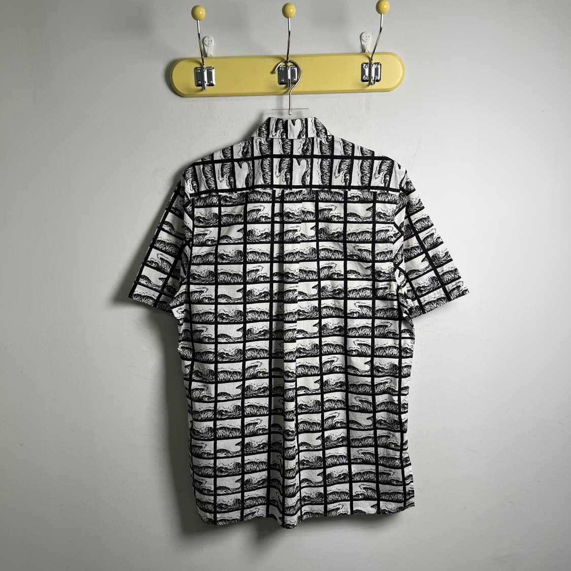 14ss Kenzo 겐조 스퀘어 웨이브 반팔 셔츠 S 상품이미지3