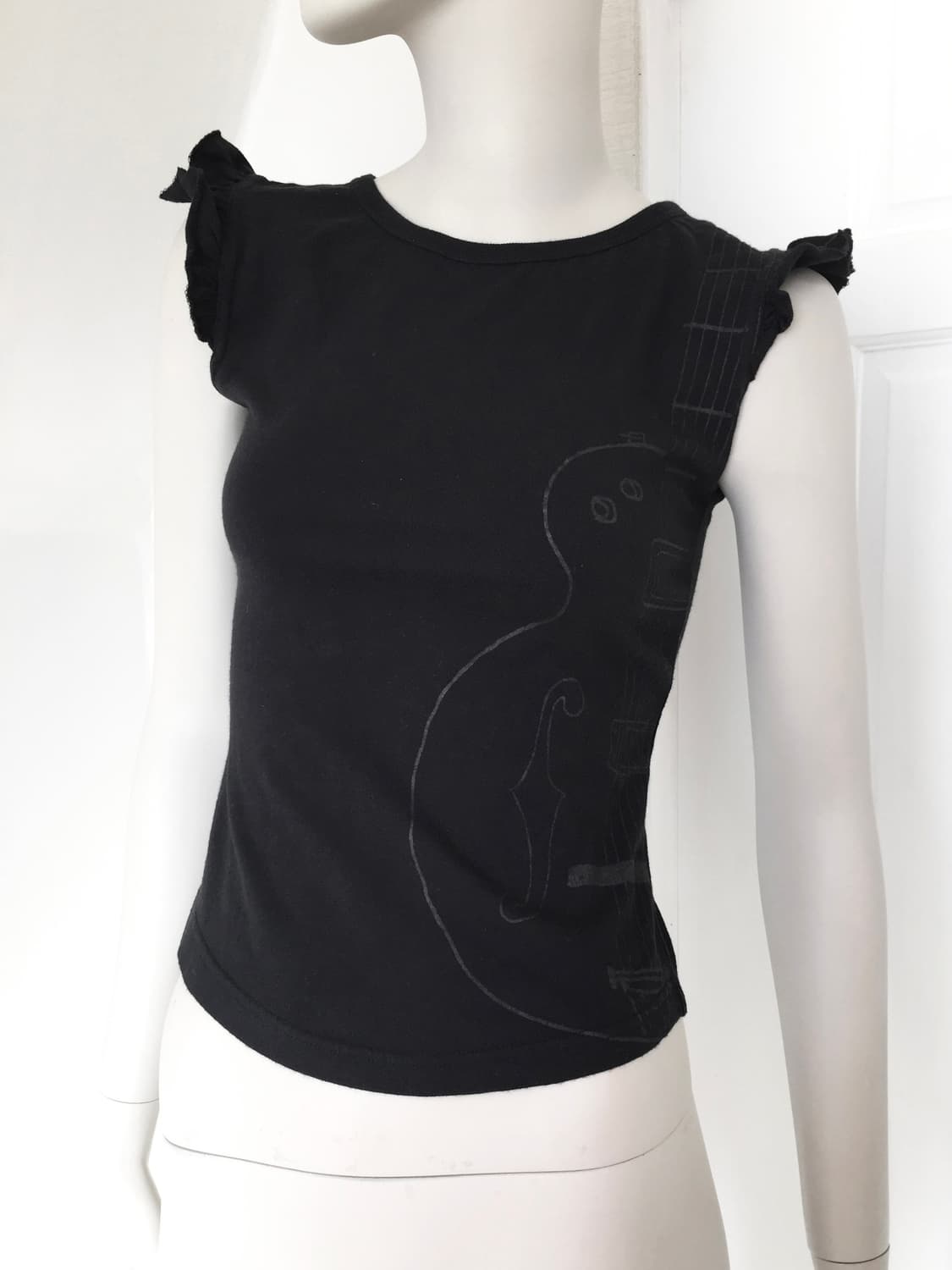 Guitar Print Top 상품이미지4