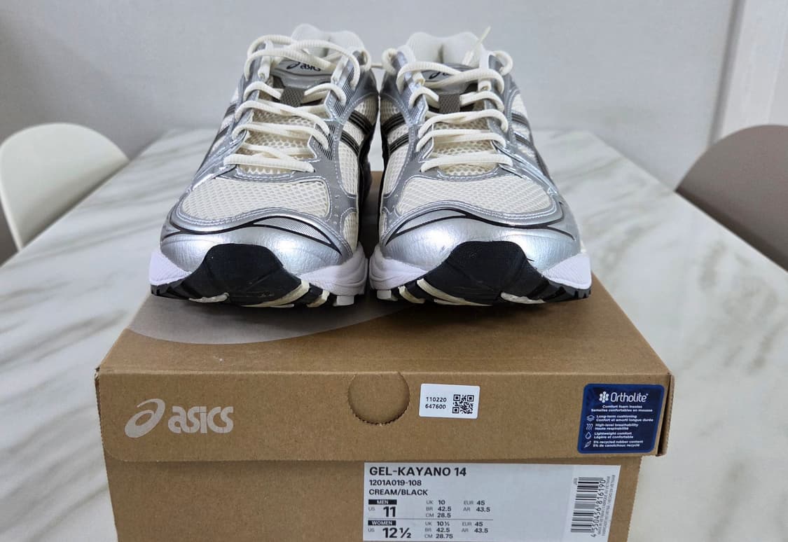 젤카야노14 크림블랙 285mm 상태최상 상품이미지4