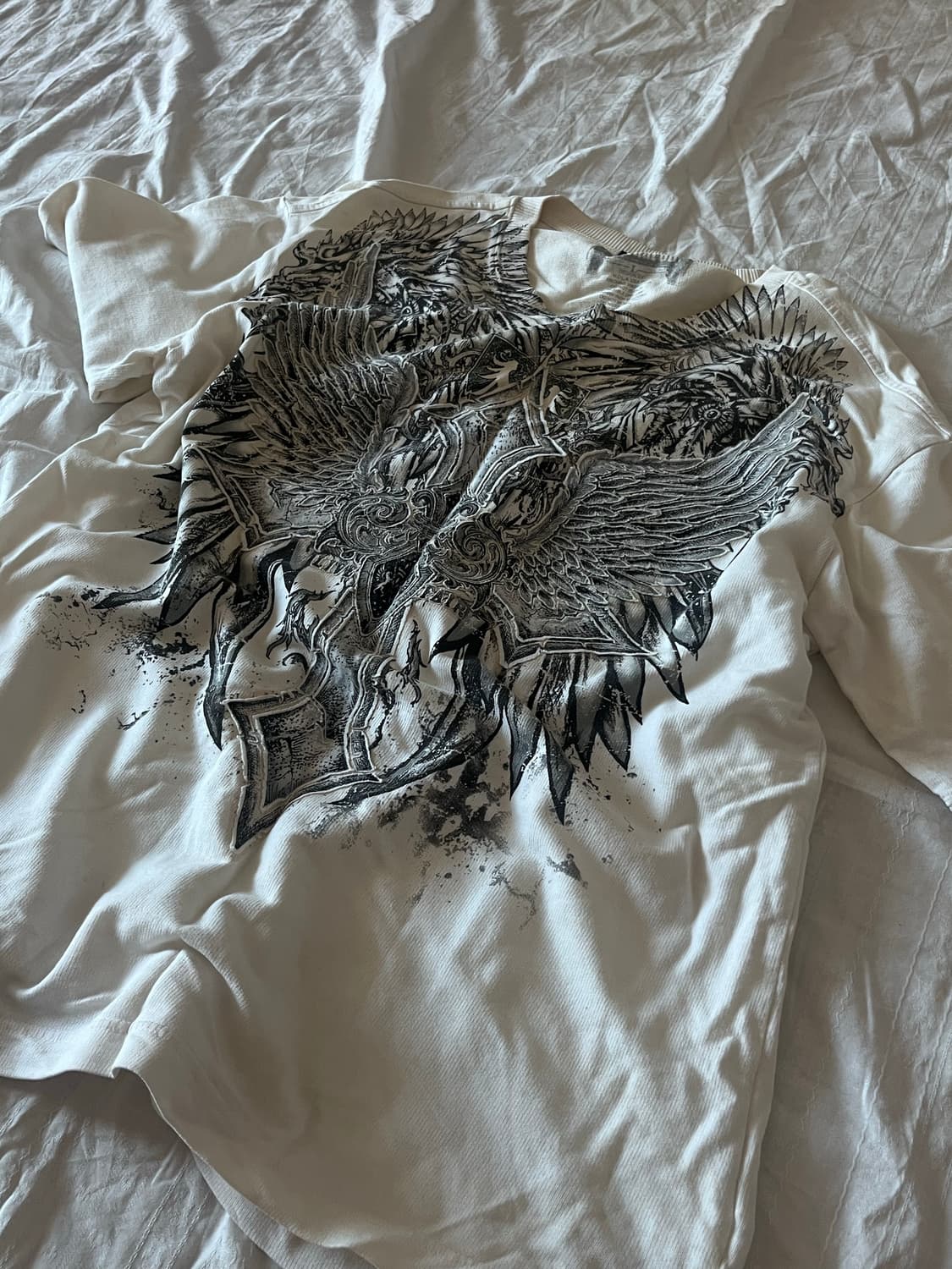 Buckaroo gothic print over fit t shirt 상품이미지2