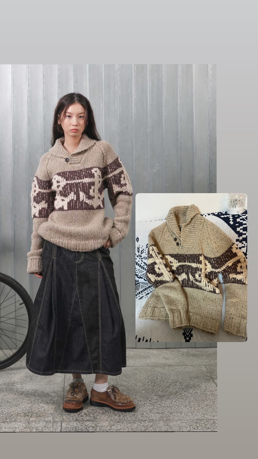 Safarispot 사파리스팟 니트 region motors club 상품이미지1