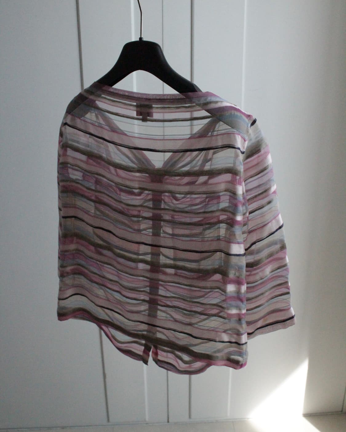 Armani Collezioni stripe linen blouse 상품이미지5