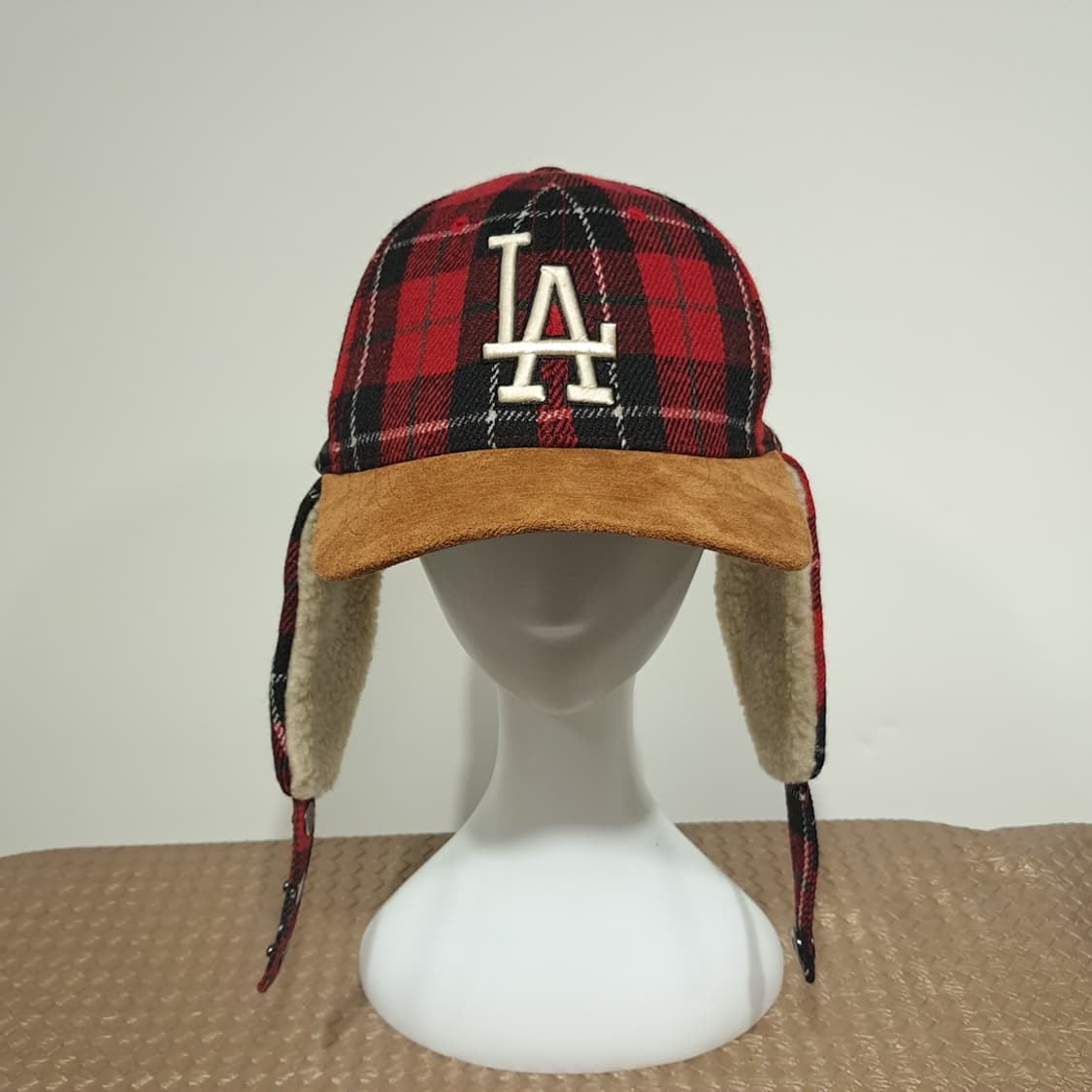 MLB LA Plaid 스웨이드 트루퍼햇 P1962 상품이미지2