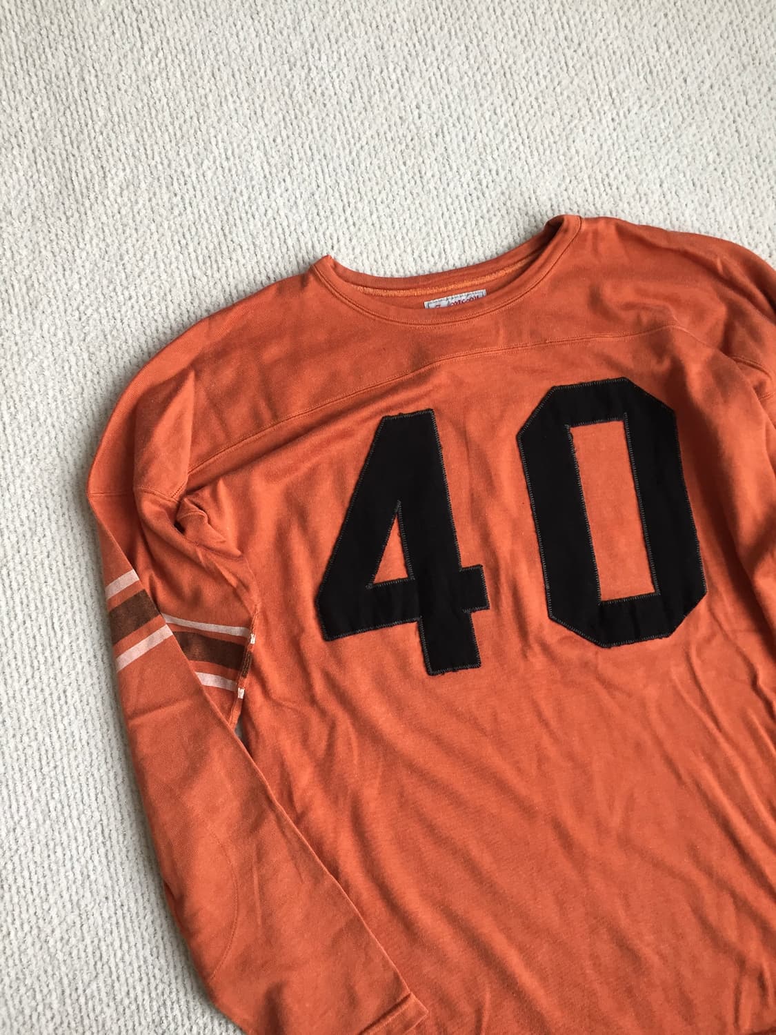 Joe mccoy 조맥코이 레이온 풋볼 티셔츠 오렌지 상품이미지3
