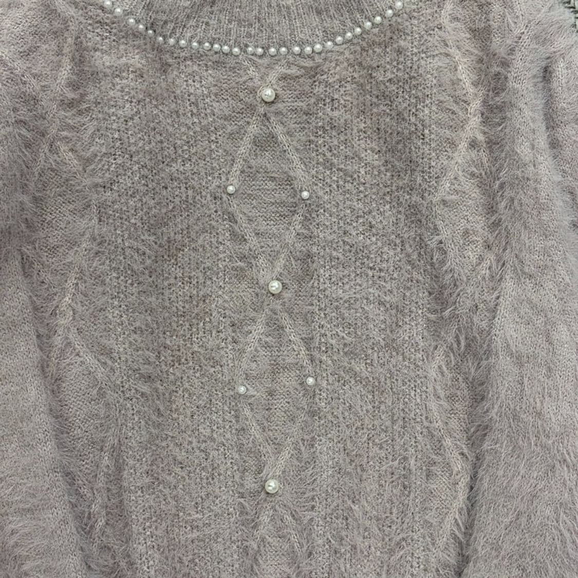 엑시즈팜 진주 니트 원피스 v2584 상품이미지5