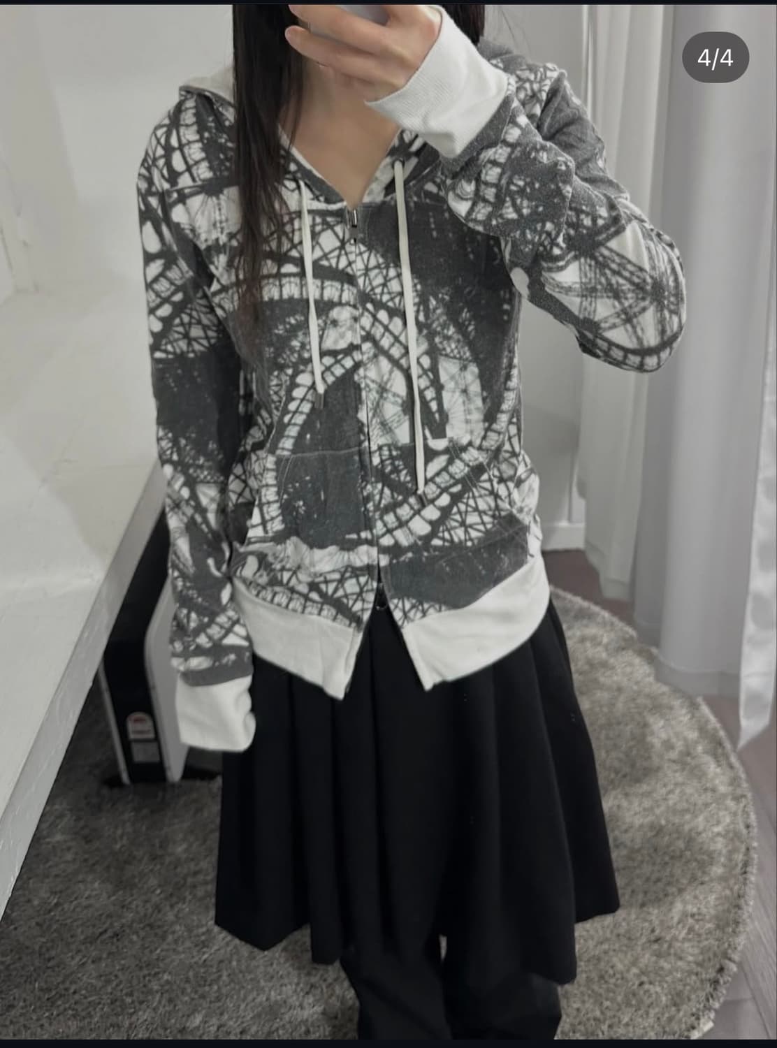 lagust pattern hood zipup 상품이미지4