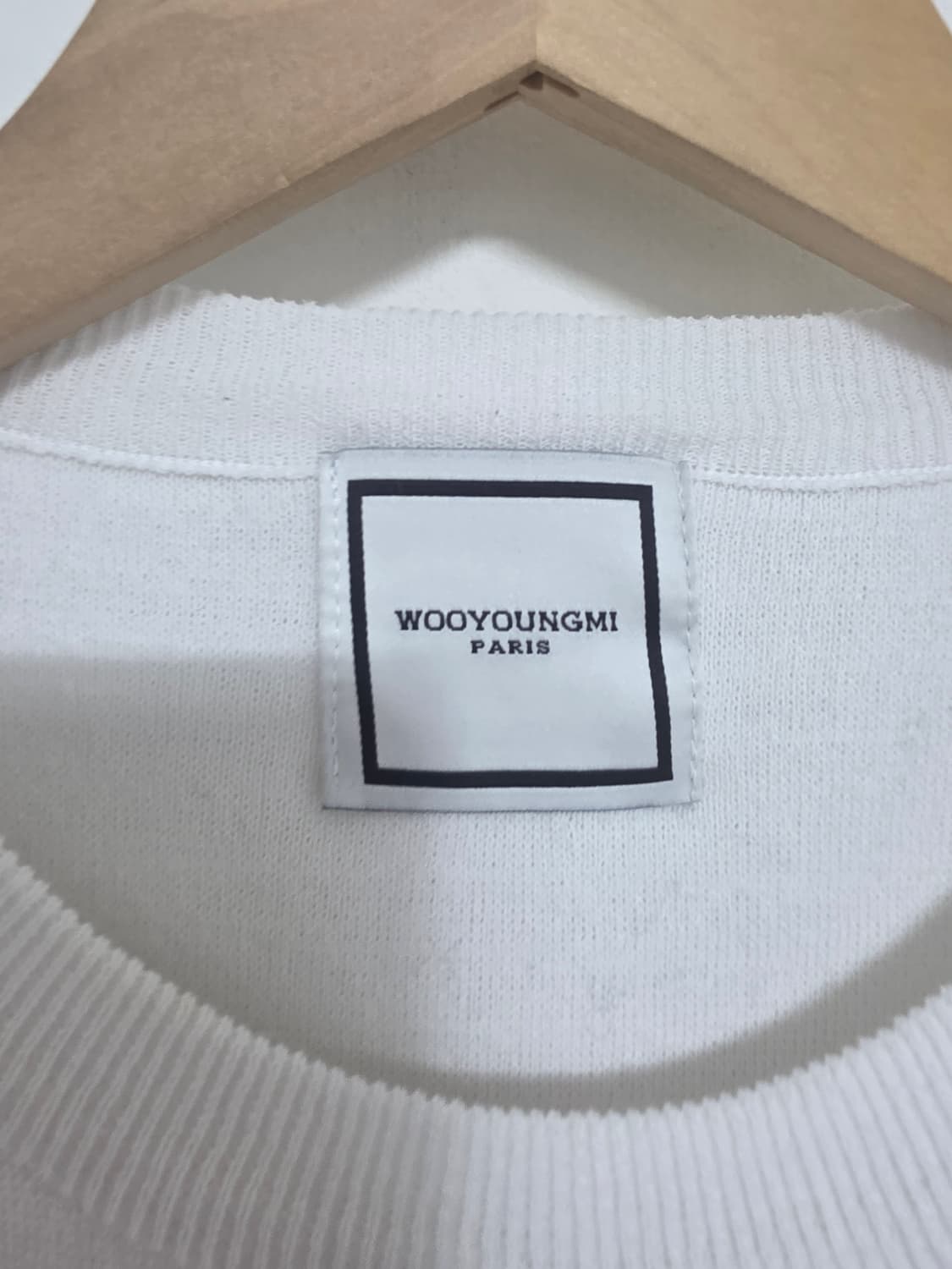 우영미 파리 WOOYOUNGMI PARIS 로고 반팔 니트 50 상품이미지5