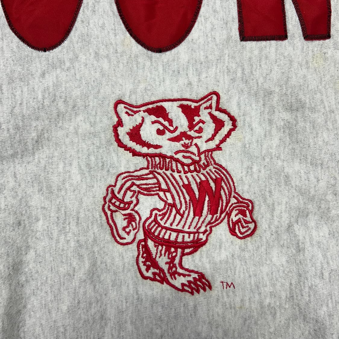 90s USA 레전드어센틱 위스콘신 맨투맨(XL) 상품이미지2