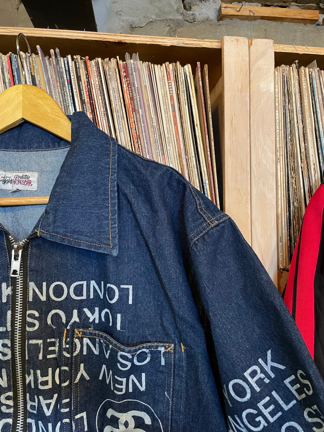 스투시 집 워크 자켓 시티 링크 데님 원 워시 상품이미지3