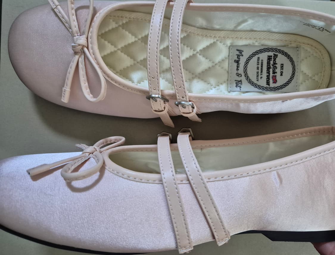 락피쉬웨더웨어 투 스트랩 메리제인 사틴(핑크) 250 상품이미지2