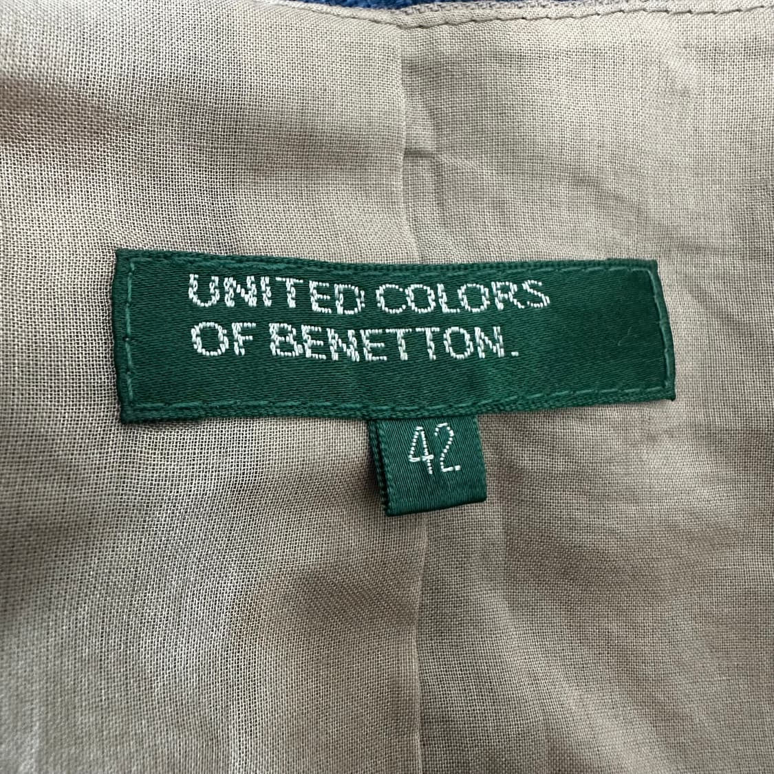 Benetton 베네통 브라운 비즈 크롭 베스트 (빈티지) 상품이미지4