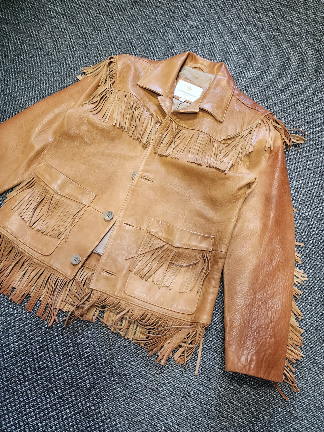 바나나리퍼블릭 가죽 프린지 자켓 상품이미지7