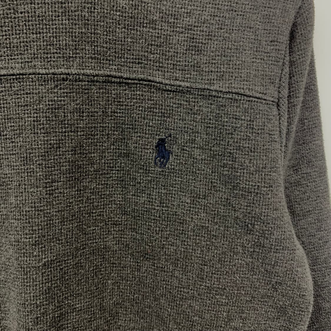 폴로 랄프로렌 차콜 와플 니트 슬리브 상품이미지3
