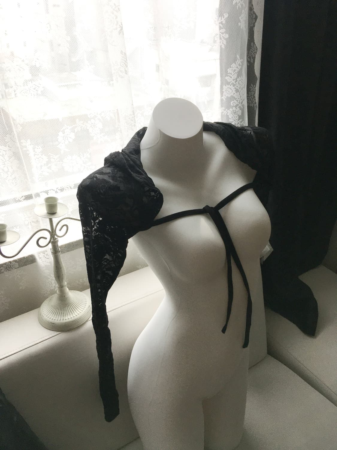 TAAE LACE HOODIE BOLERO CARDIGAN 상품이미지2