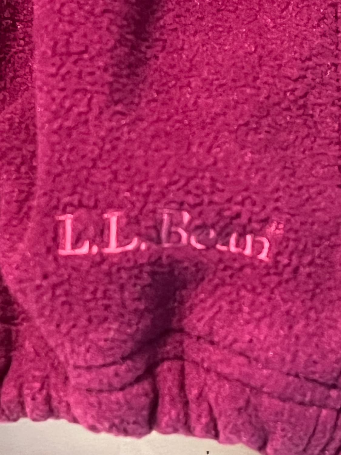[L]빈티지 L.L.Bean 플리스 하프집업 마젠타 상품이미지2