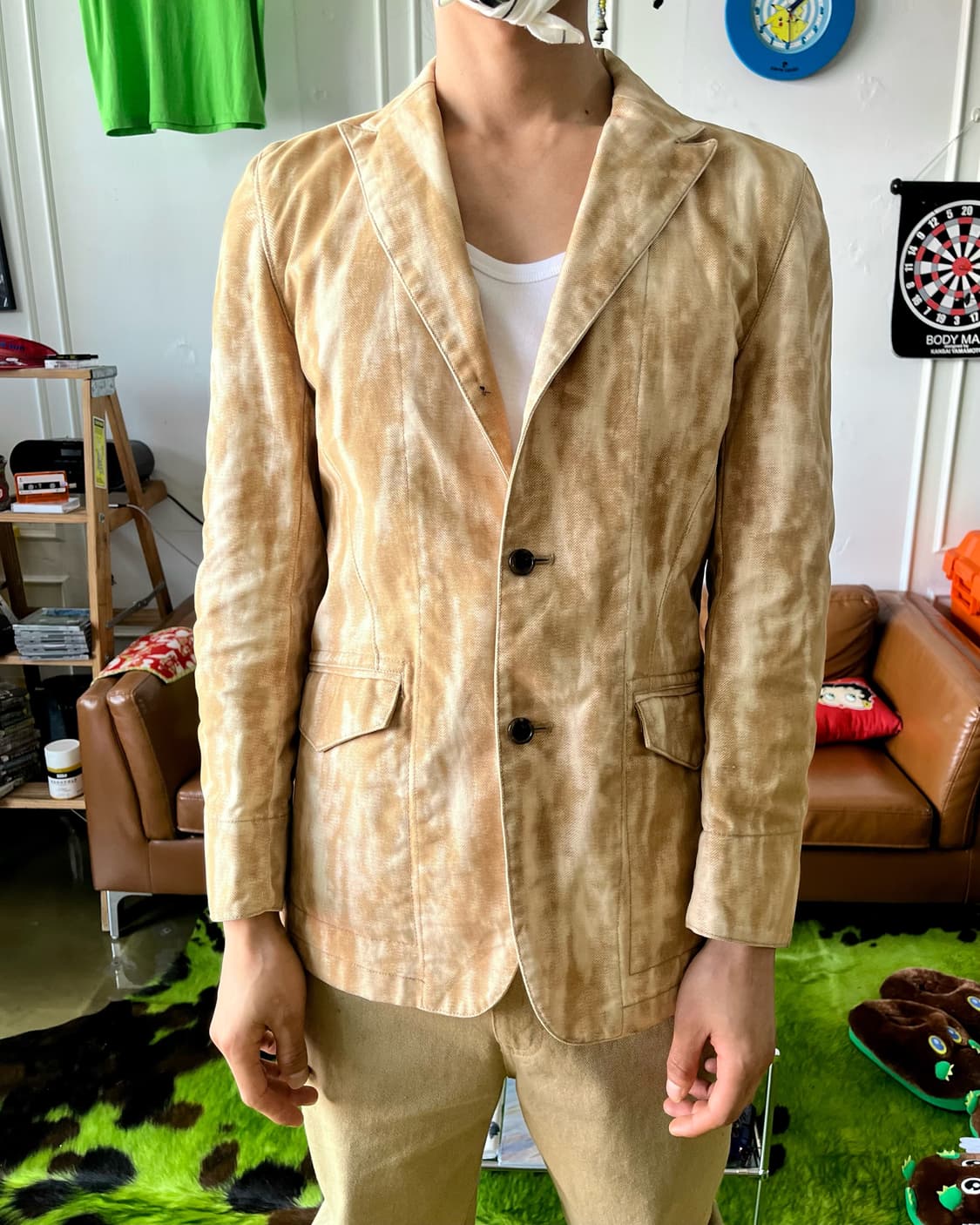 1980-90s Scoopman Dying Cotton Blazer JK 상품이미지3