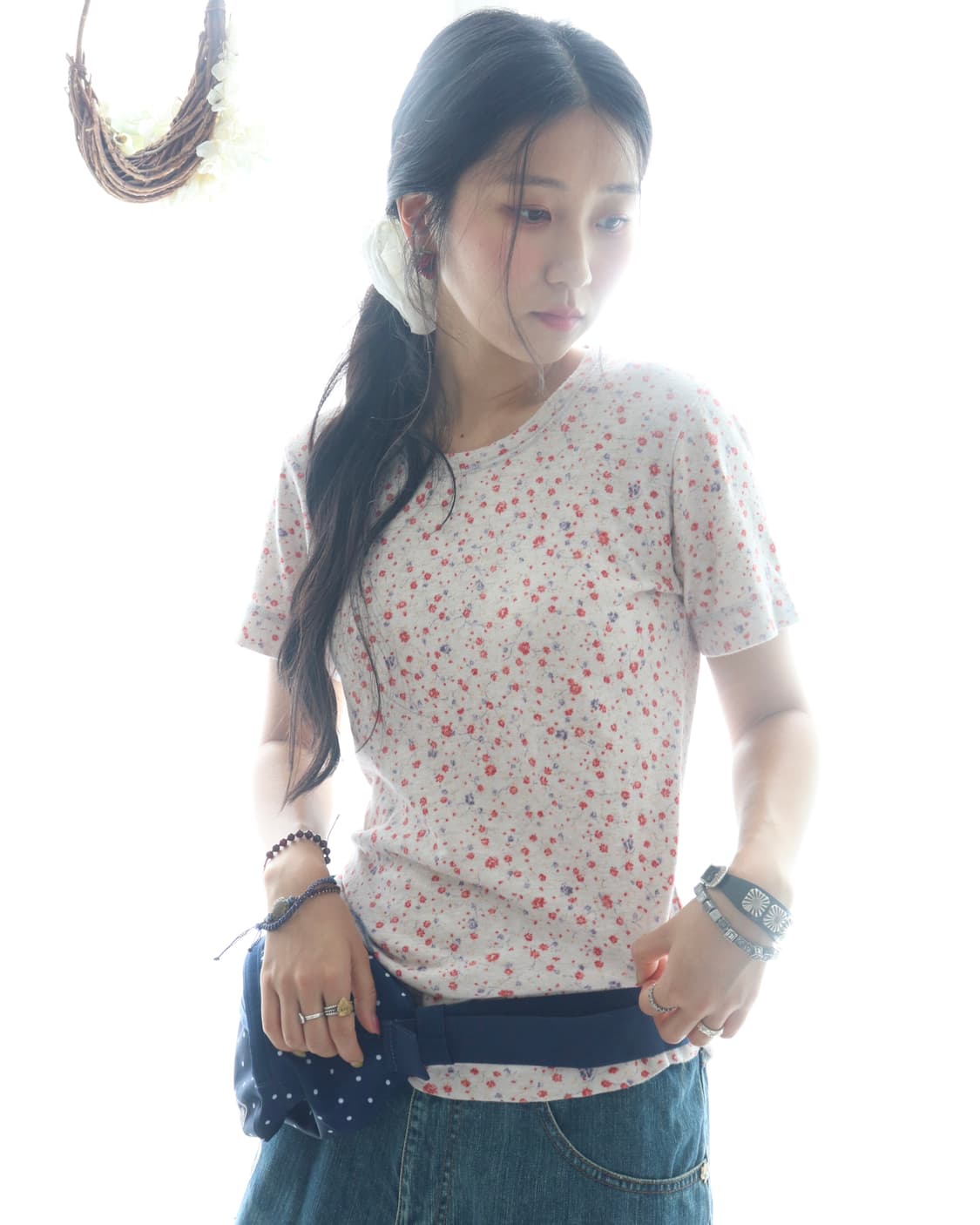 [45rpm] Petit Floral T-Shirt 상품이미지1