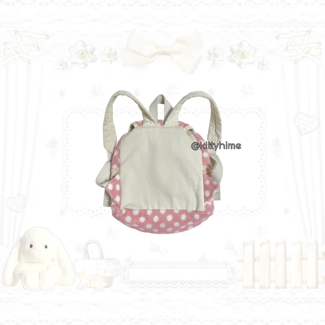 OLIVE DES OLIVE 올리브데올리브 핑크 도트백  모리가방모리걸 상품이미지2