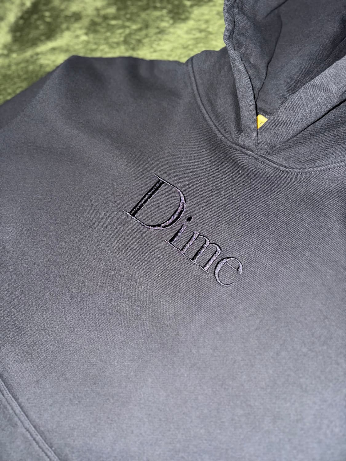 [XL] DIME 다임 엠브로더리 로고 루즈 핏 후디 후드티 블랙 상품이미지2