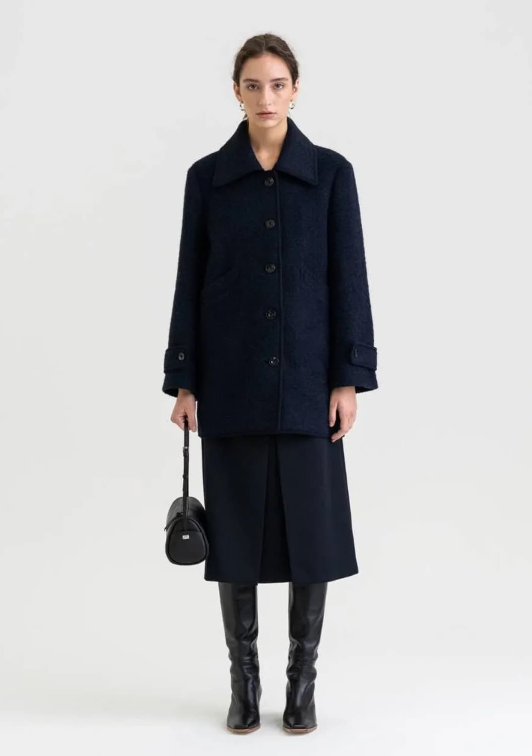 킨더살몬 울 하프코트 상품이미지7