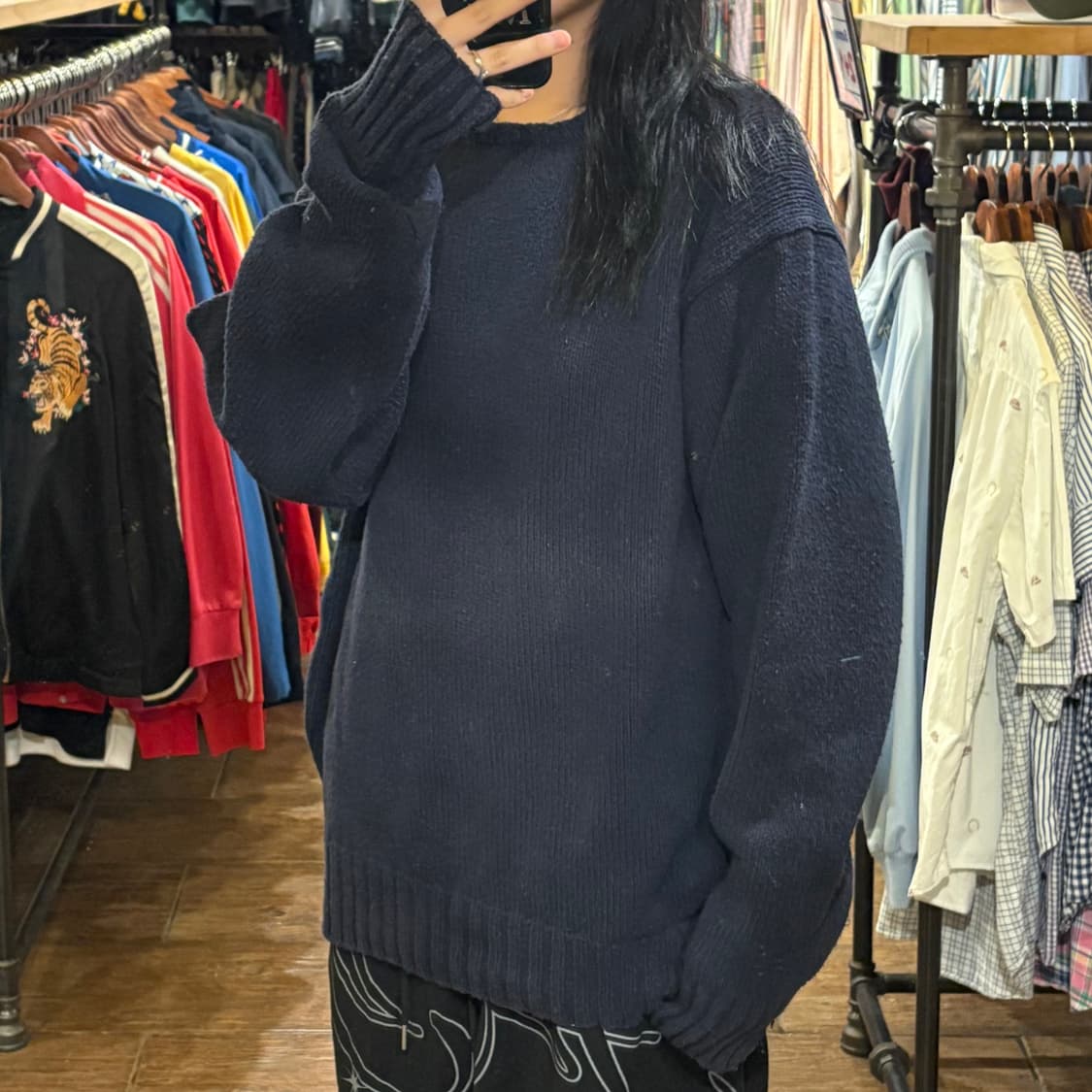 [HI] POLO 니트 네이비 상품이미지3