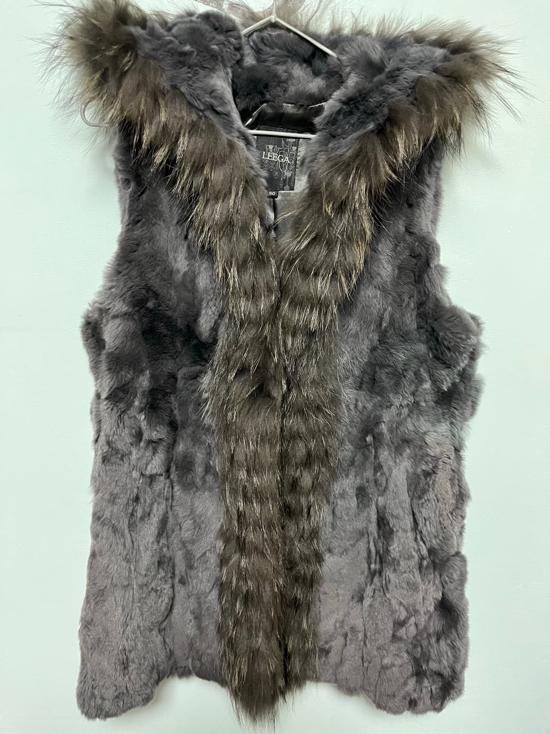 리가(LEEGA)토끼털 모피 베스트 조끼 상품이미지2