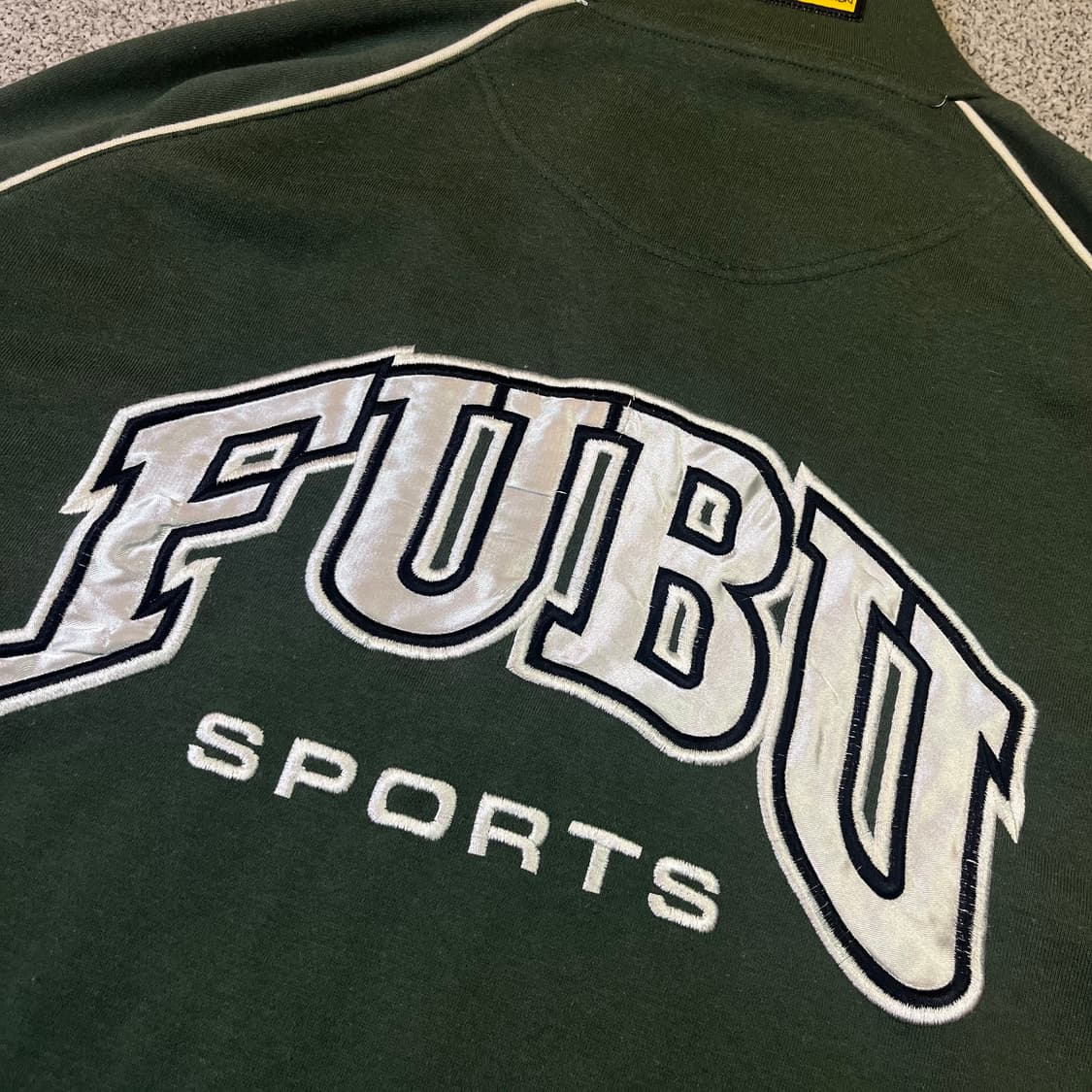 FUBU 후부 올드스쿨 빅로고 반집업 맨투맨 상품이미지3