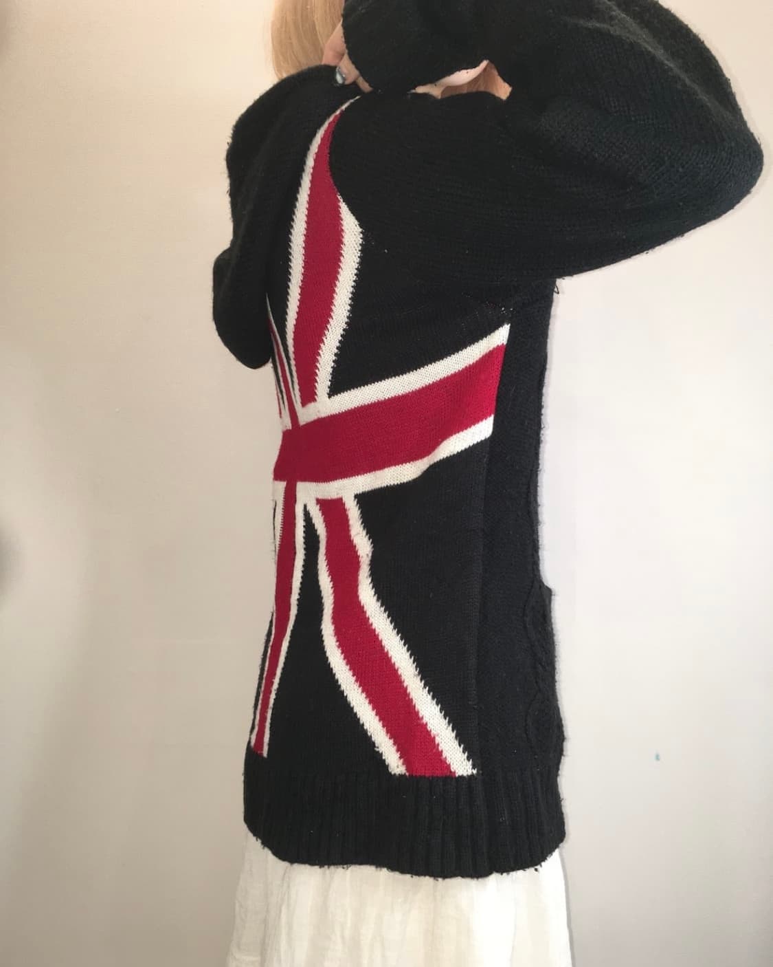 UK union knit hood zipup 상품이미지3