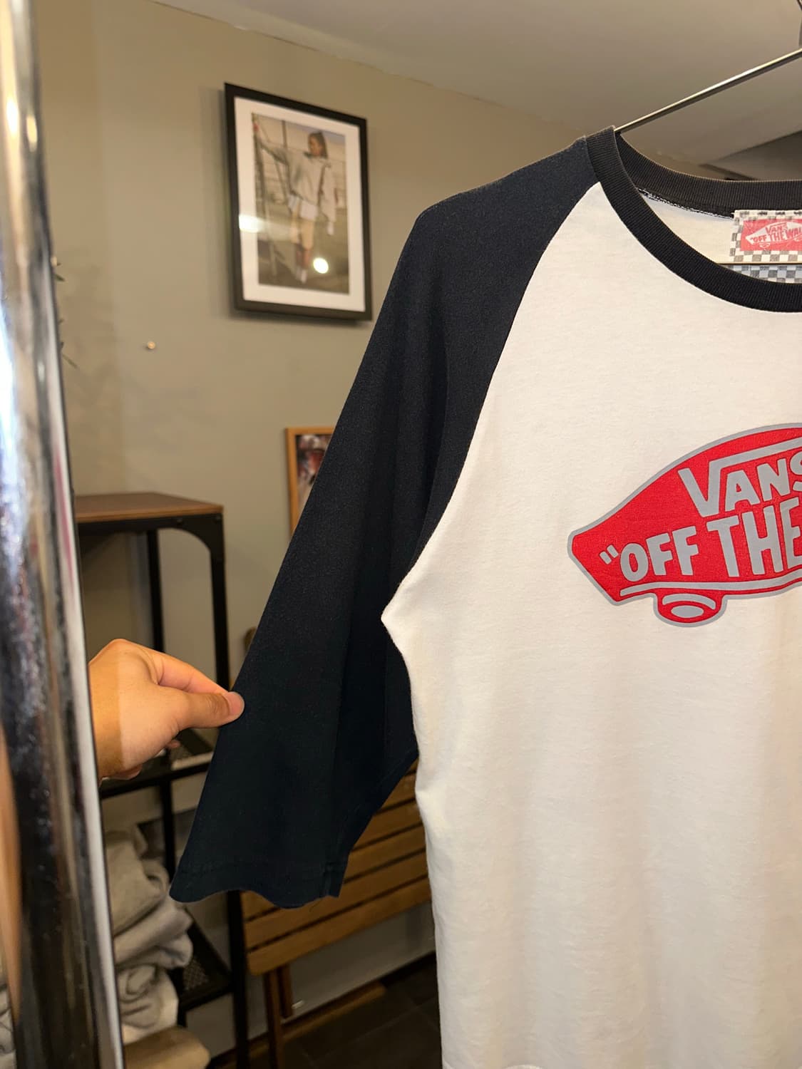 Vans raglan logo print 3-quarter sleeve 상품이미지4