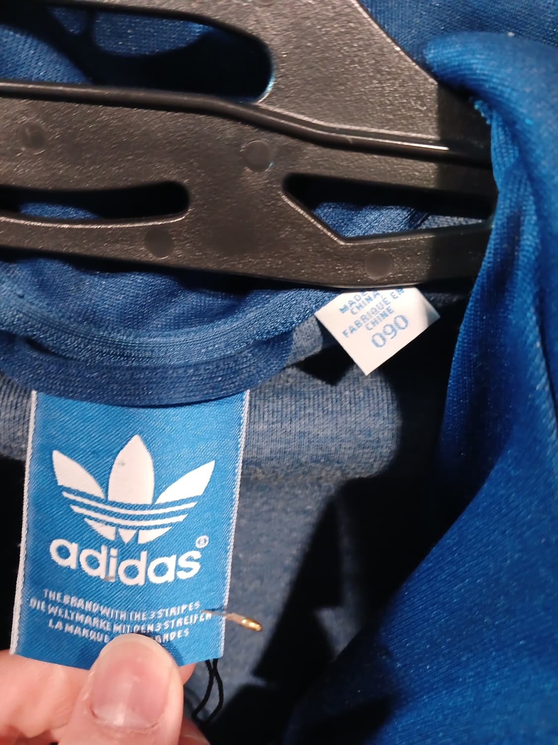 아디다스 삼선 트랙탑 블루 상품이미지3