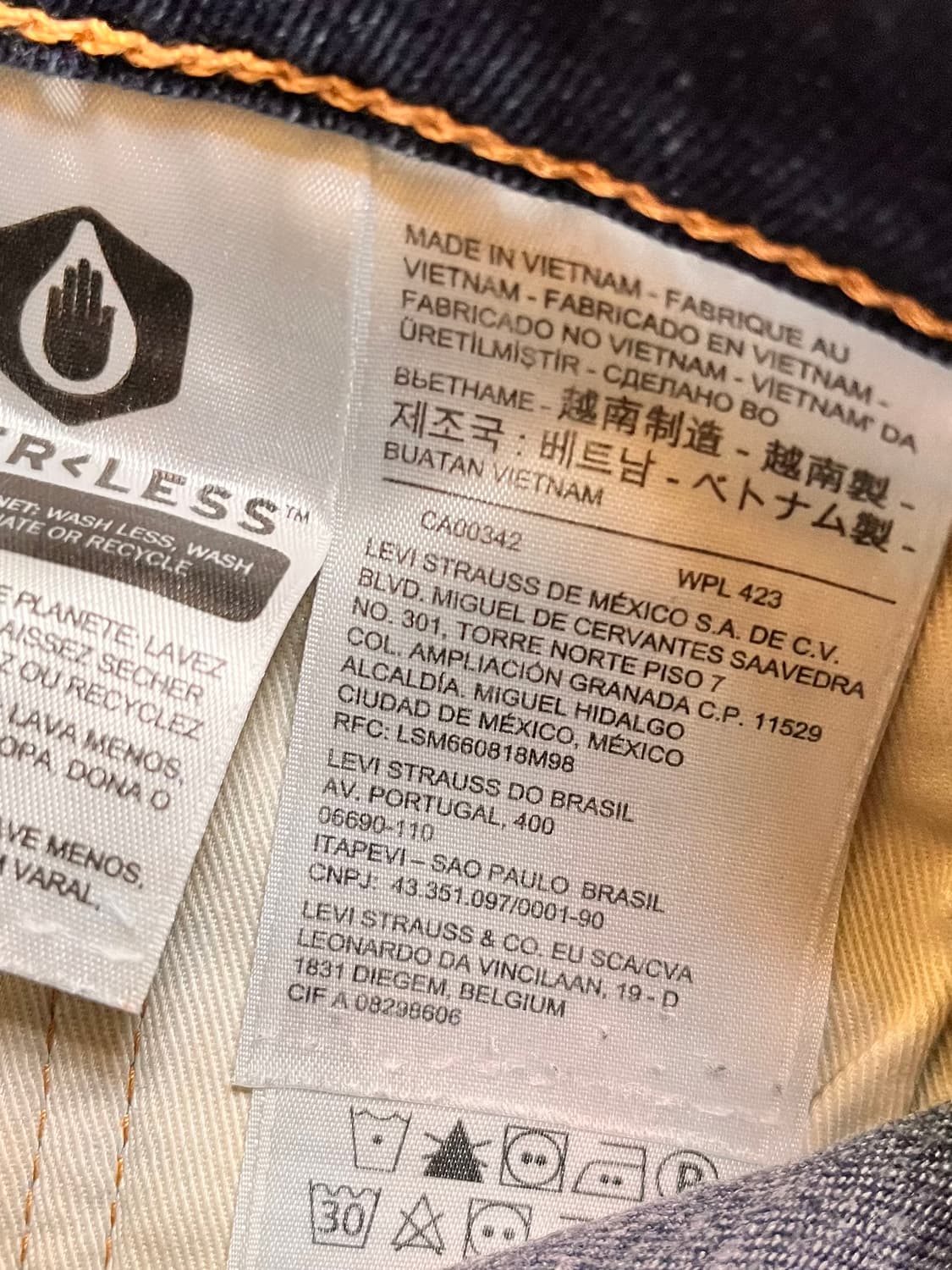 리바이스 502 빅E 데님팬츠 W28 L32 상품이미지4