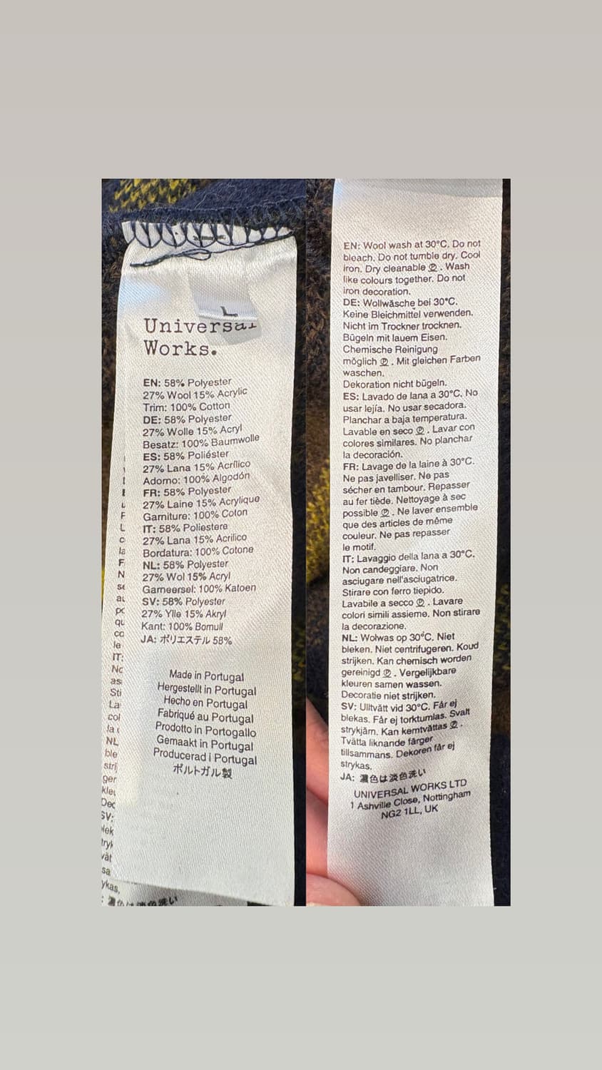 Universal Works 플래드 플리스 필드 자켓 상품이미지10