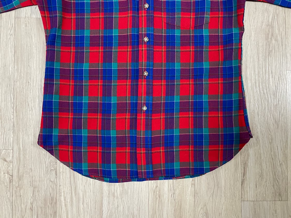 95) 70's 펜들턴 멀티체크 울 셔츠(데드스탁)RRL&LVC&폴로 상품이미지6